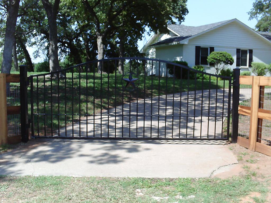 iron fence gate - Denton, Texas
