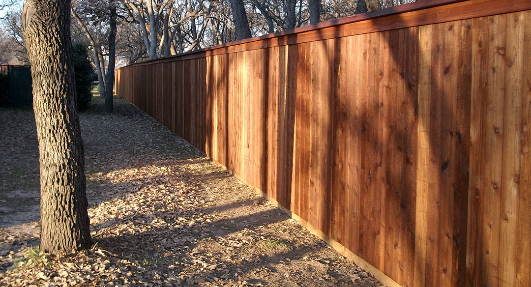 wood fence construction